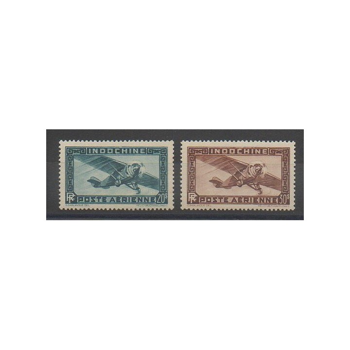 Timbres - Indochine - 1949 - No PA46/PA47