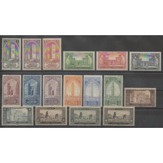 Stamps - Morocco - 1917 - Nb 63/79