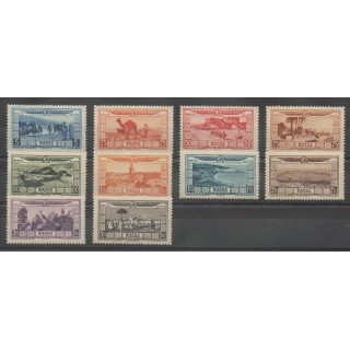 Stamps - Morocco - 1928 - Nb PA12/PA21
