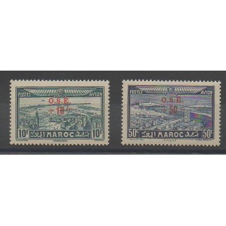 Stamps - Morocco - 1938 - Nb PA41/PA42