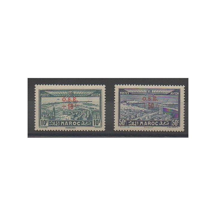 Timbres - Maroc  - 1938 - No PA41/PA42