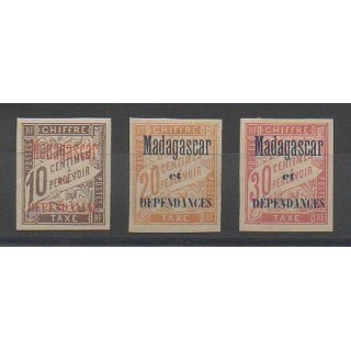 Timbres - Madagascar - 1896 - No T2/T4