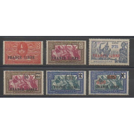 Madagascar - 1942 - Nb 235/241