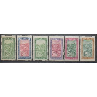 Stamps - Madagascar - 1927 - Nb 156/161
