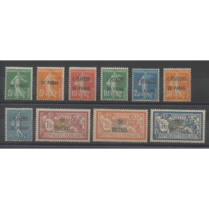 Stamps - Levant - 1921 - Nb 28/37