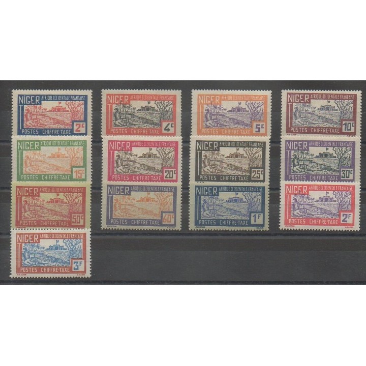 Stamps - Niger  - 1927 - Nb T9/T21