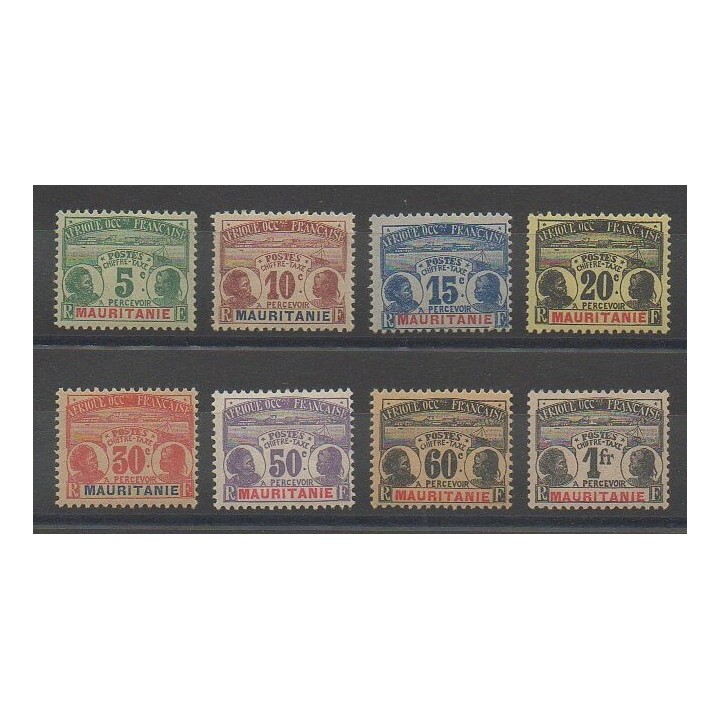 Timbres - Mauritanie  - 1906 - No T9/T16