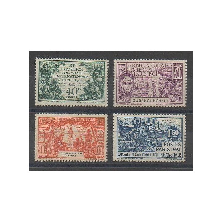 Timbres - Oubangui  - 1931 - No 84/87