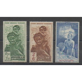 Stamps - New Caledonia - 1942 - Nb PA36/PA38