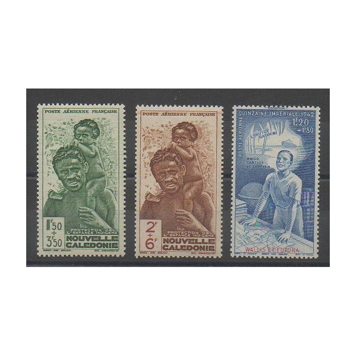 Timbres - Nouvelle-Calédonie  - 1942 - No PA36/PA38