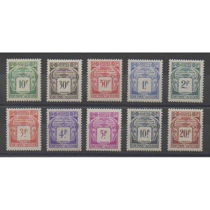 Timbres - Océanie  - 1948 - No T18/T27