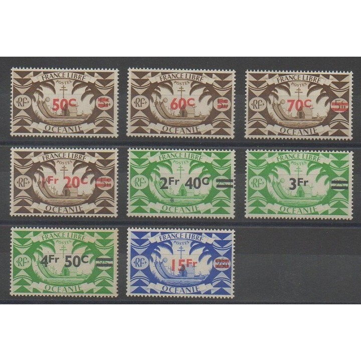 Timbres - Océanie  - 1945 - No 172/179