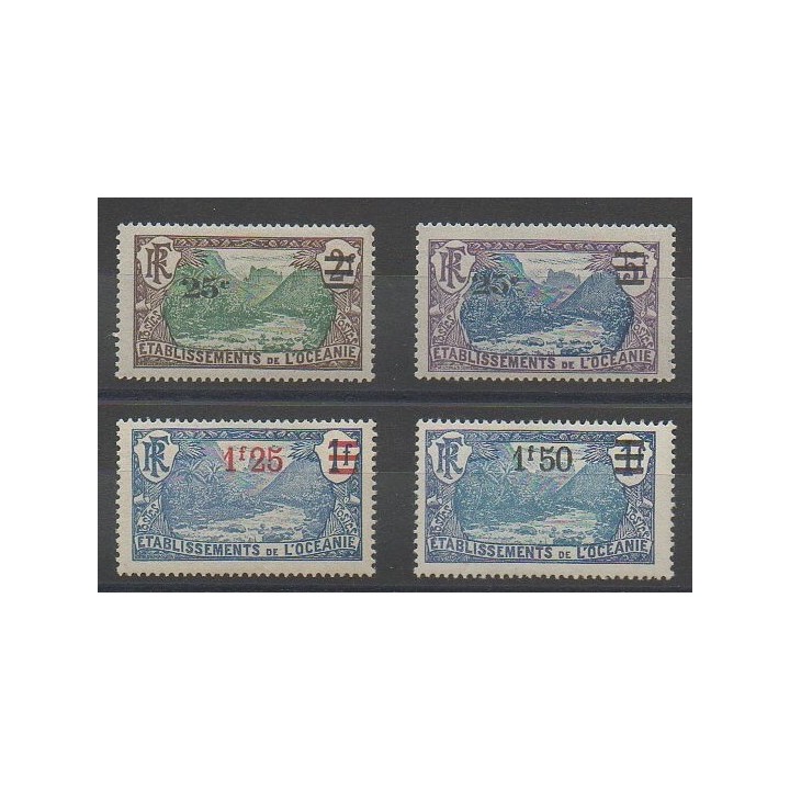 Timbres - Océanie  - 1924 - No 61/64