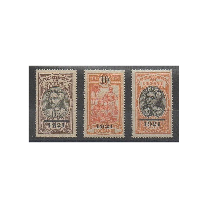 Timbres - Océanie  - 1921 - No 44/46