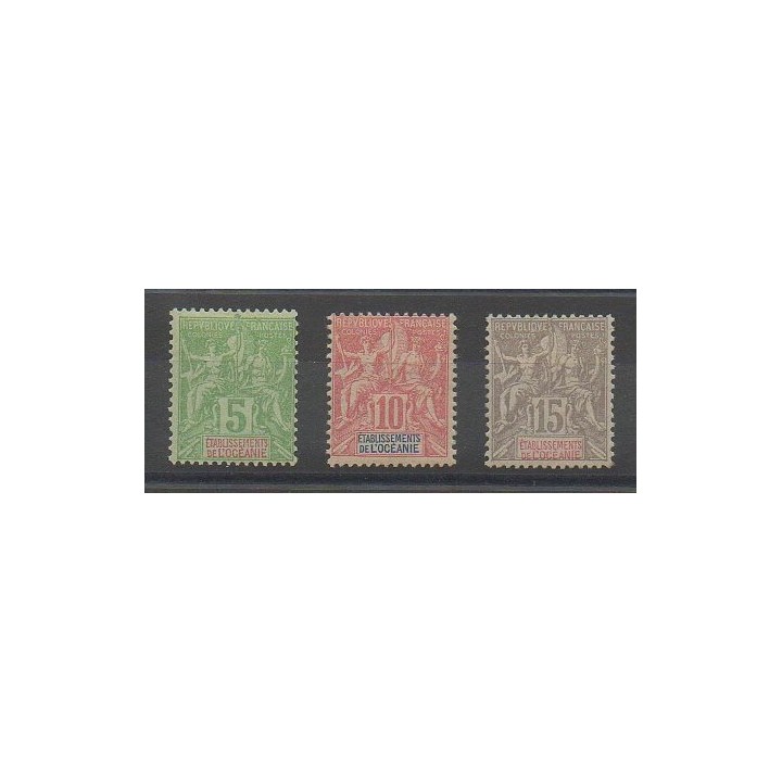 Stamps - Oceania - 1900 - Nb 14/16
