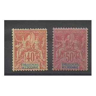 Timbres - Océanie  - 1892 - No 10/11