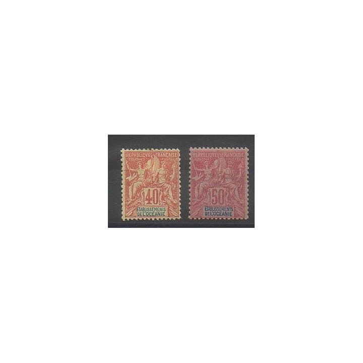 Timbres - Océanie  - 1892 - No 10/11