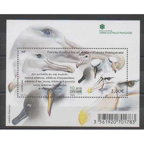 TAAF - Blocs et feuillets - 2016 - No F790 - Oiseaux