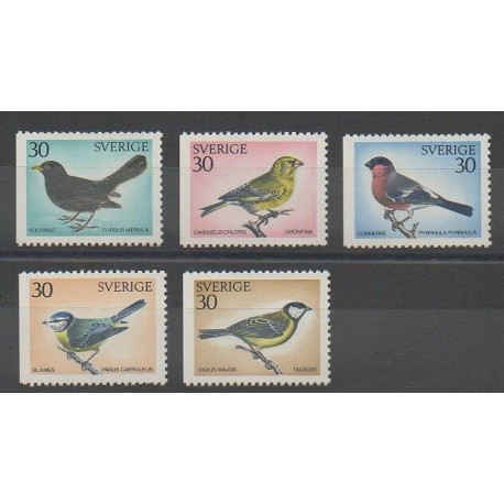 Suède - 1970 - No 673/677 - Oiseaux