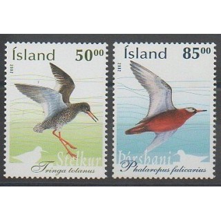 Timbres - Islande - 2002 - No 950/951 - Oiseaux