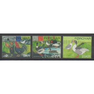 Timbres - Féroé (Iles) - 2007 - No 605/607 - Oiseaux