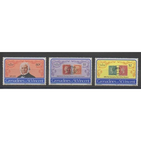 Saint Vincent (Grenadines) - 1979 - Nb 162/164 - Stamps on stamps