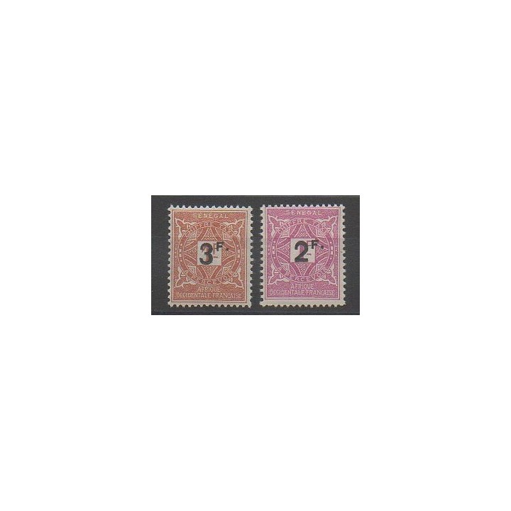 Stamps - Senegal - 1927 - Nb T20/T21