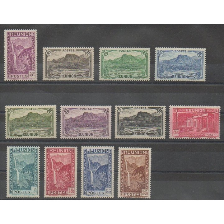 Timbres - Réunion  - 1939 - No 163/174