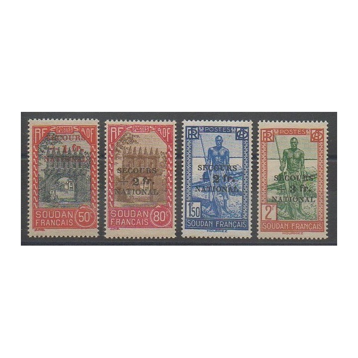 Timbres - Soudan  - 1941 - No 125/128
