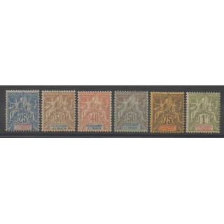 Timbres - Sénégambie et Niger  - 1903 - No 8/13