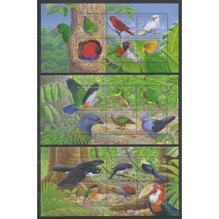 Stamps - Solomon (Islands) - 2005 - Nb 1136/1153 - Birds