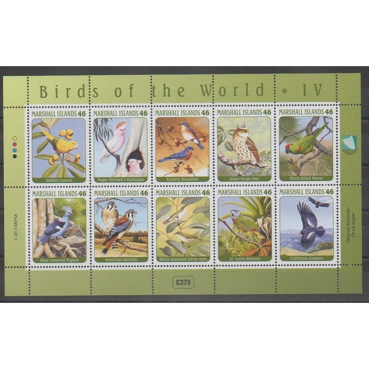 Timbres - Marshall - 2013 - No 3137/3146 - Oiseaux