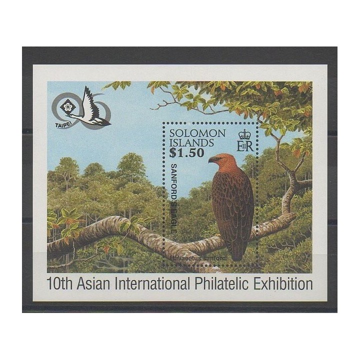 Timbres - Salomon (Iles) - 1996 - No BF45 - Rapaces