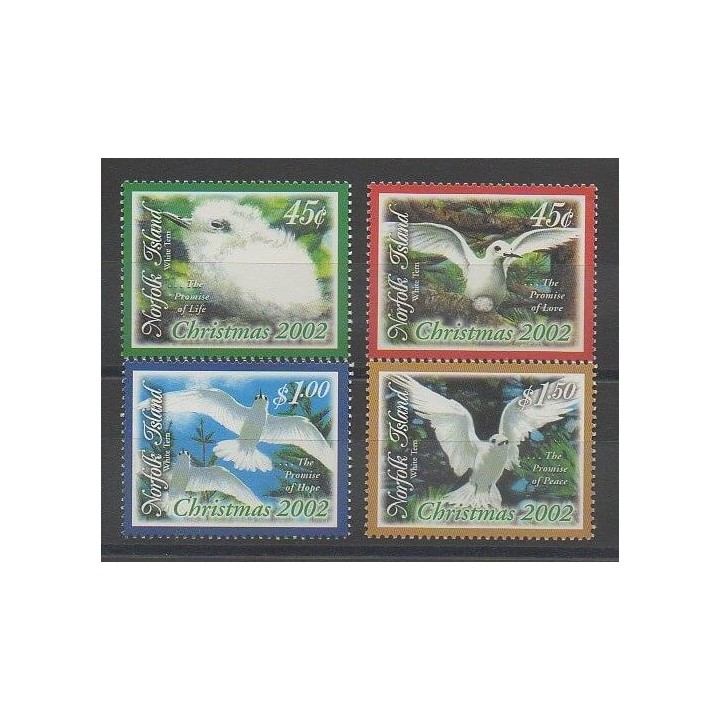 Stamps - Norfolk - 2002 - Nb 763/766 - Birds