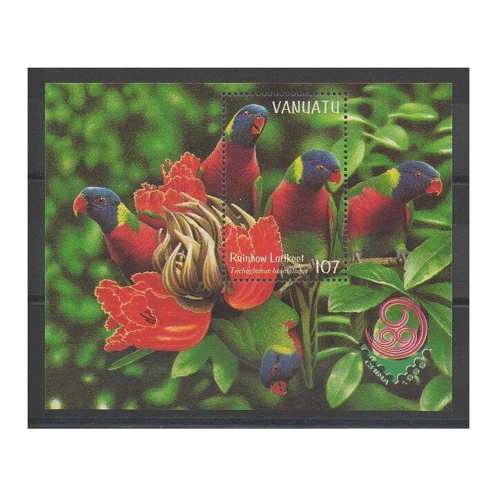 Timbres - Vanuatu - 1999 - No BF36 - Oiseaux