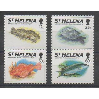 Timbres - Sainte-Hélène - 1994 - No 619/622 - Poissons