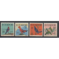 Ecuador - 1958 - Nb 644/647 - Birds