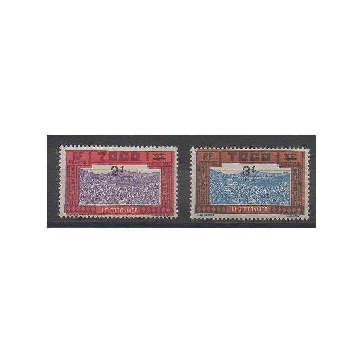 Stamps - Togo - 1927 - Nb T20/T21