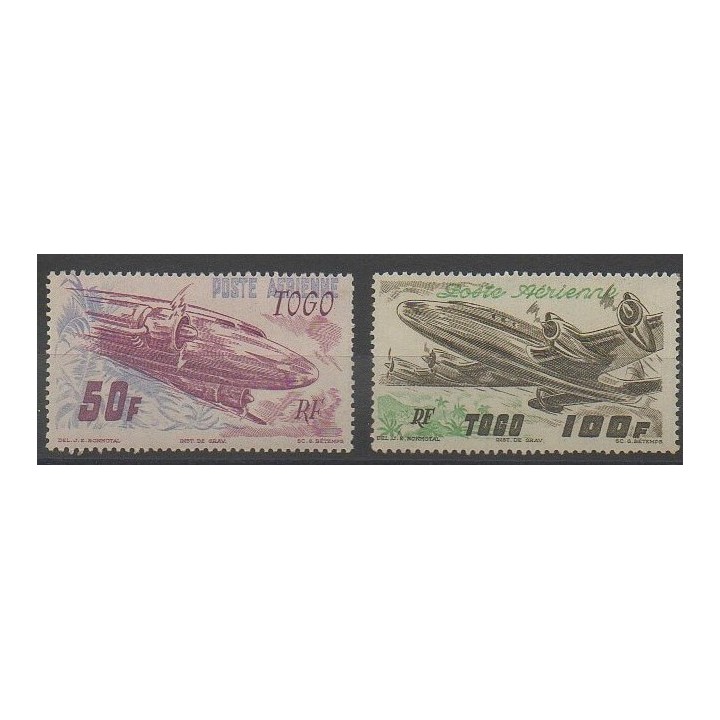 Stamps - Togo - 1947 - Nb PA18/PA19