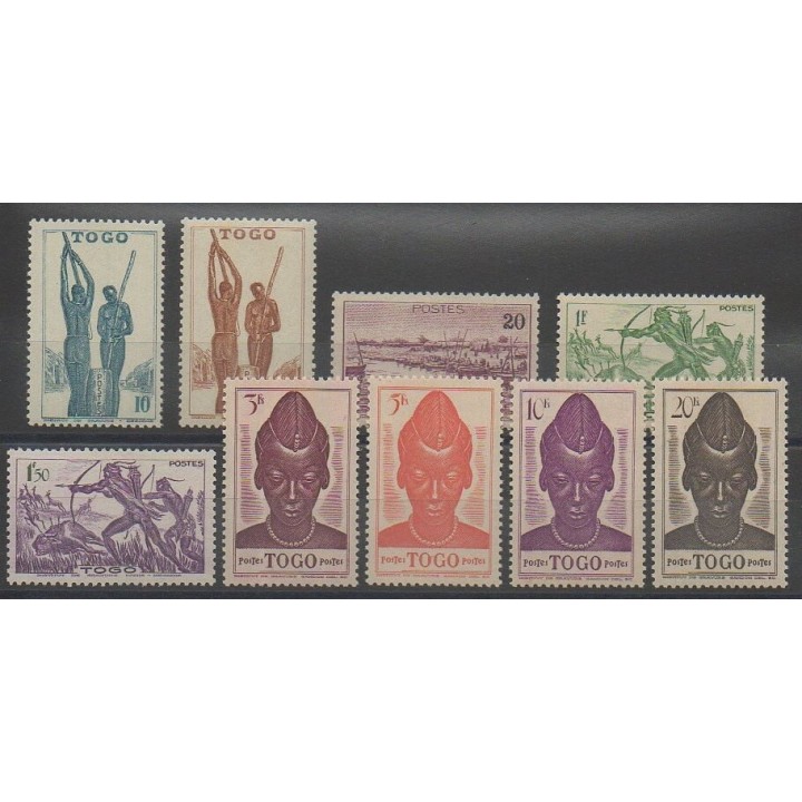 Timbres - Togo  - 1942 - No 217/225