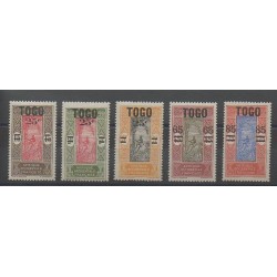 Togo - 1924 - No 119/123 - Neuf avec charnière