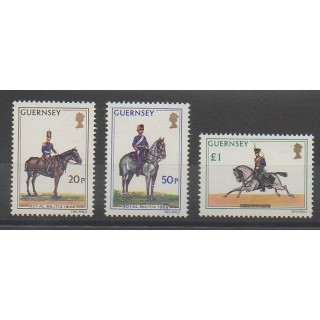 Stamps - Guernsey - 1975 - Nb 113/115 - Horses