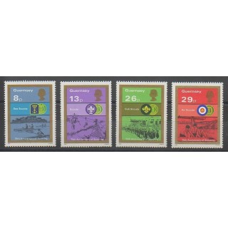 Stamps - Guernsey - 1982 - Nb 253/256 - Scouts