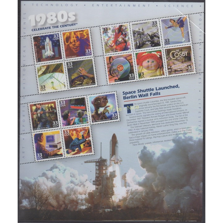 Stamps - Theme various historics themes - United States - 2000 - Nb 3013/3027