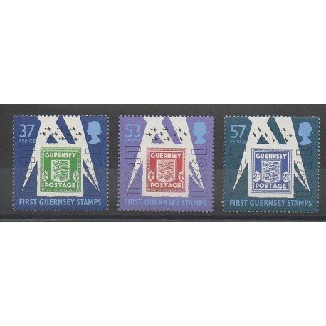 Guernsey - 1991 - Nb 515/517 - Stamps on stamps