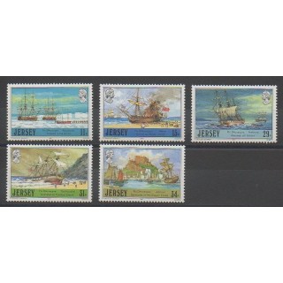 Stamps - Jersey - 1987 - Nb 403/407 - Boats