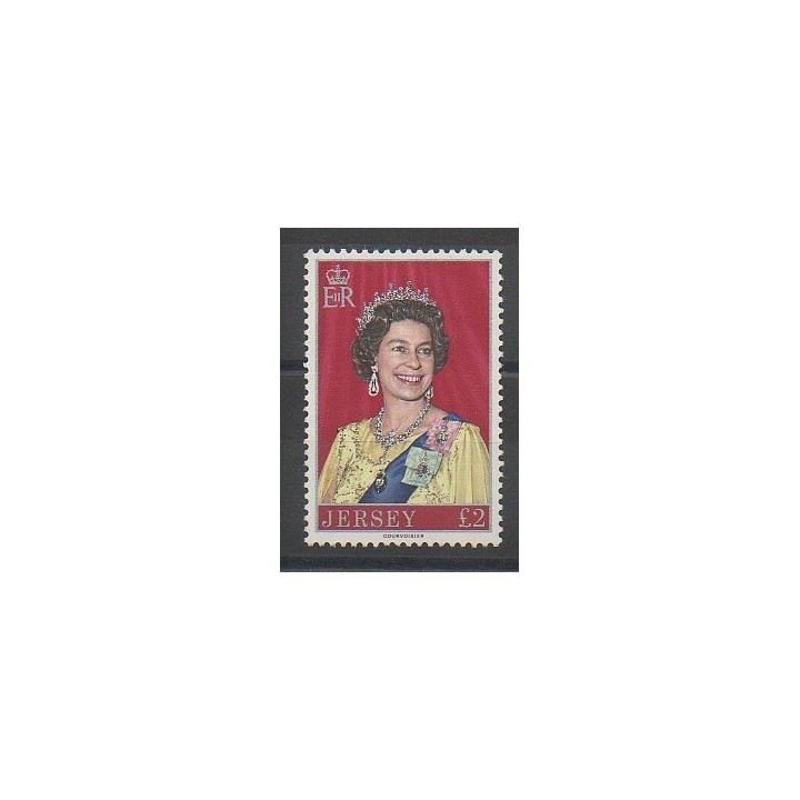 Timbres - Jersey - 1977 - No 166 - Royauté