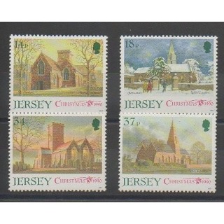 Stamps - Jersey - 1990 - Nb 523/526 - Churches