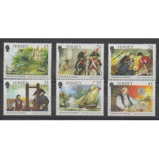 Timbres - Jersey - 1991 - No 527/532 - Histoire