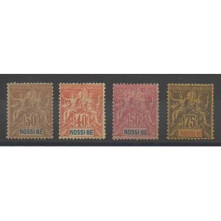 Timbres - Nossi-Bé  - 1894 - No 35/38